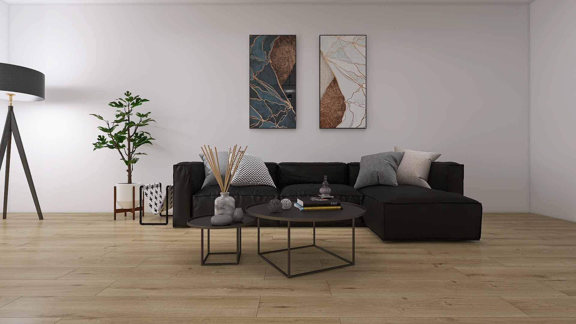 Calore e semplicità con superfici ceramiche effetto legno chiaro